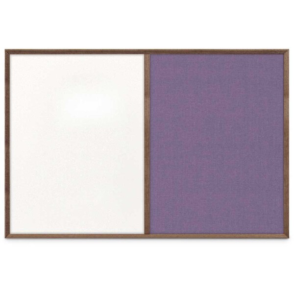 United Visual Products Slim Style Indoor Enclosed Corkboard, 24 UV502SC-BLACK-SURF - main
